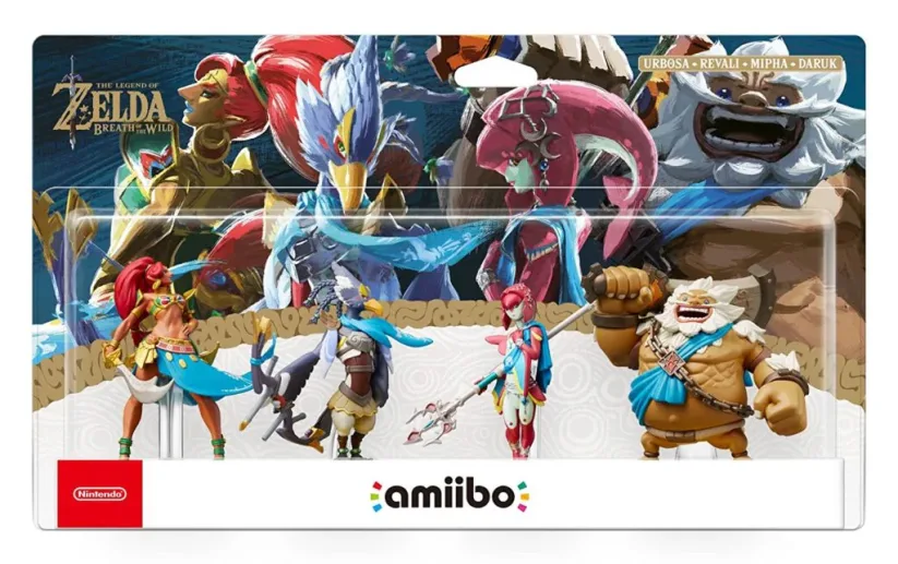 4pack Amiibos Prodiges (Urbosa, Revali, Mipha et Daruk) de The Legend of Zelda : Breath of the Wild