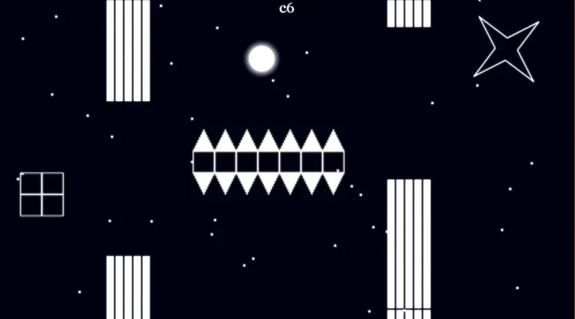 Un jeu situé entre le ciel et la terre quelque part dans l'espace