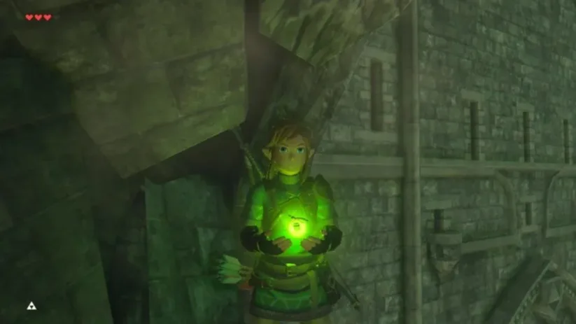 Link et une luciole verte