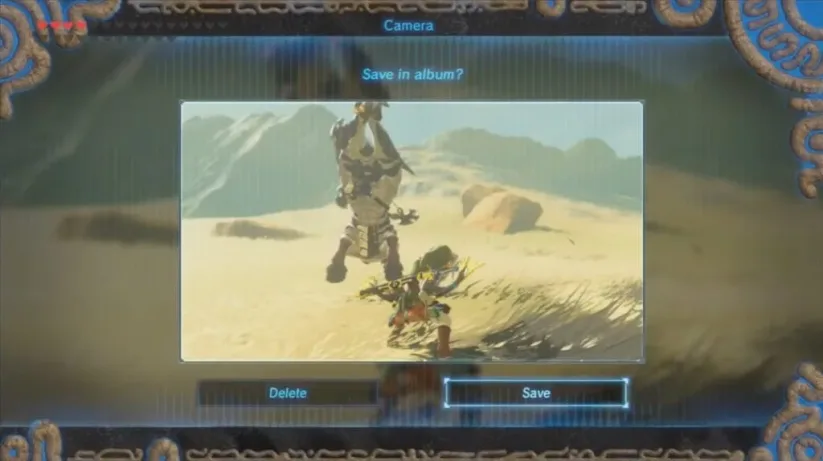 Photo de combat avec un Lynel