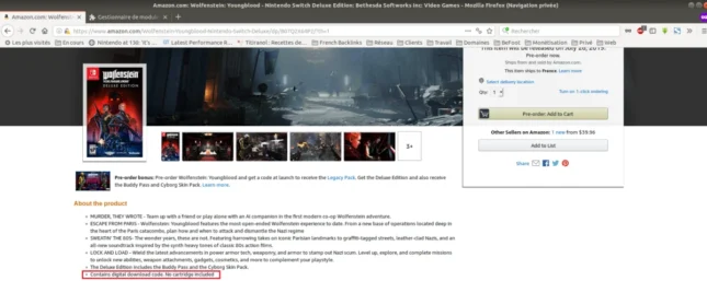 Pas de cartouche confirmée pour Wolfenstein: Youngblood