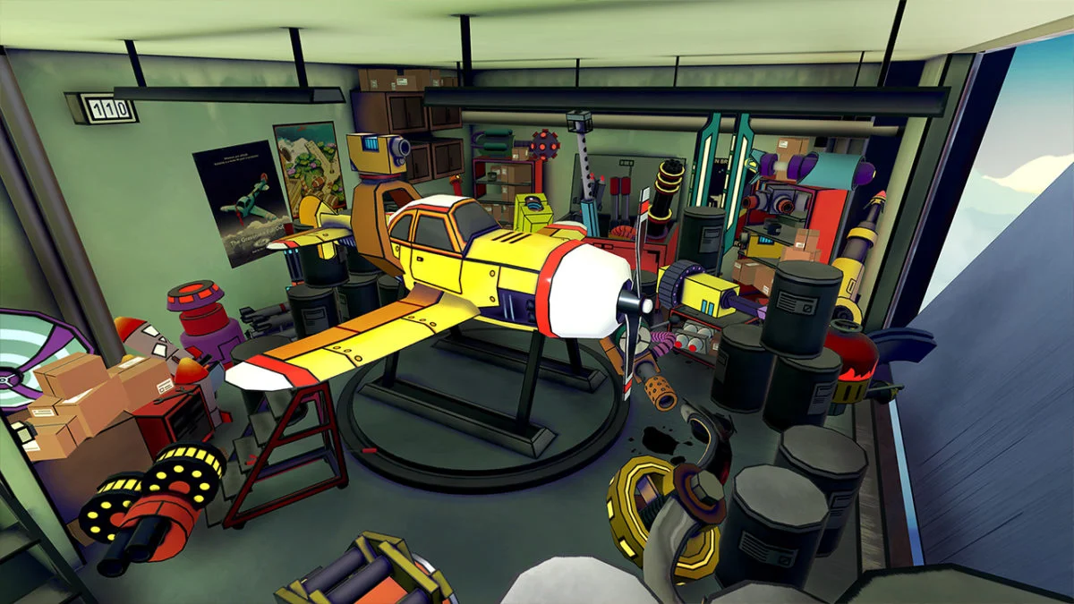 Jeu Airheart - Tales of Broken Wings : personnalisez votre avion au garage