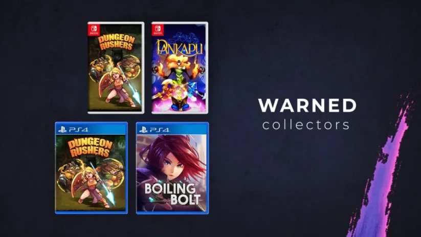 Line up de lancement de Warned Collectors, éditeurs français de jeux indés
