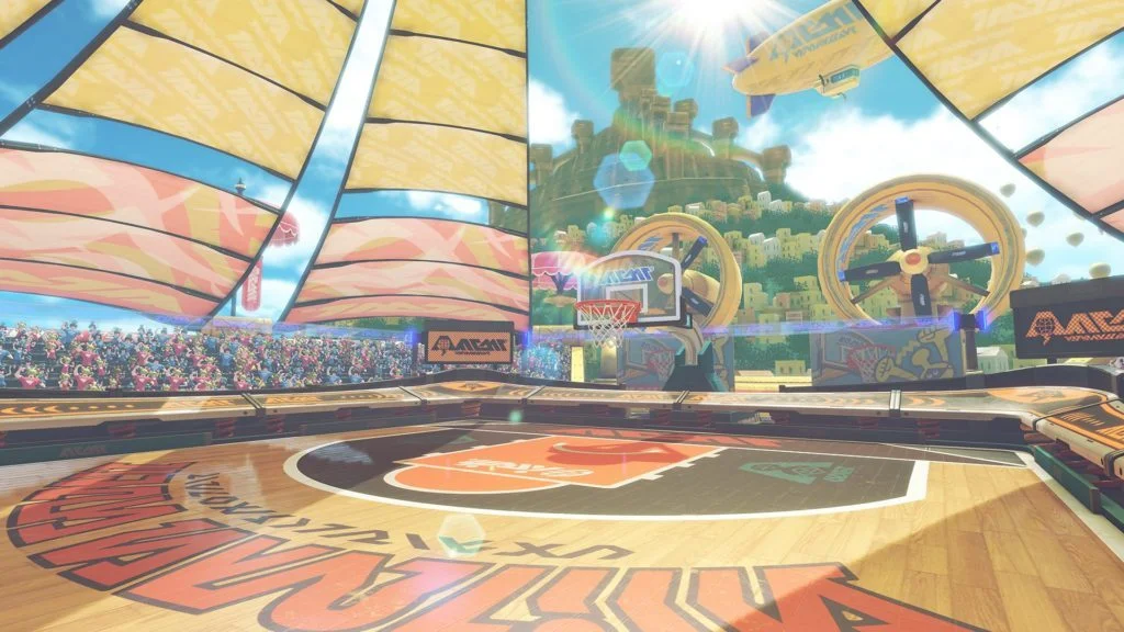 Mise à jour 1.1.0 Arms Global Test Punch : mode Hoops (basket)