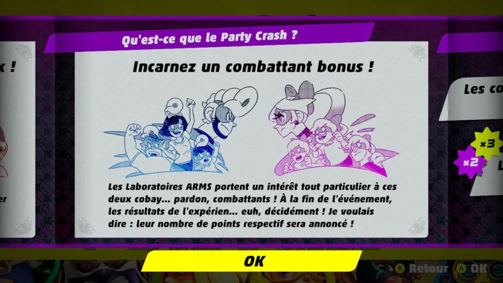 Party Crash : combattants bonus