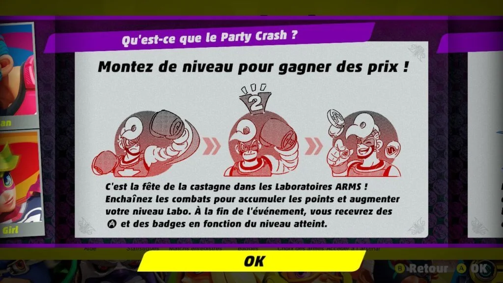 Party Crash : principe de l'événement Arms