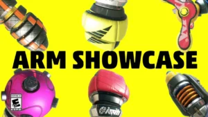 Arms : présentation des 6 armes proposées dans le jeu