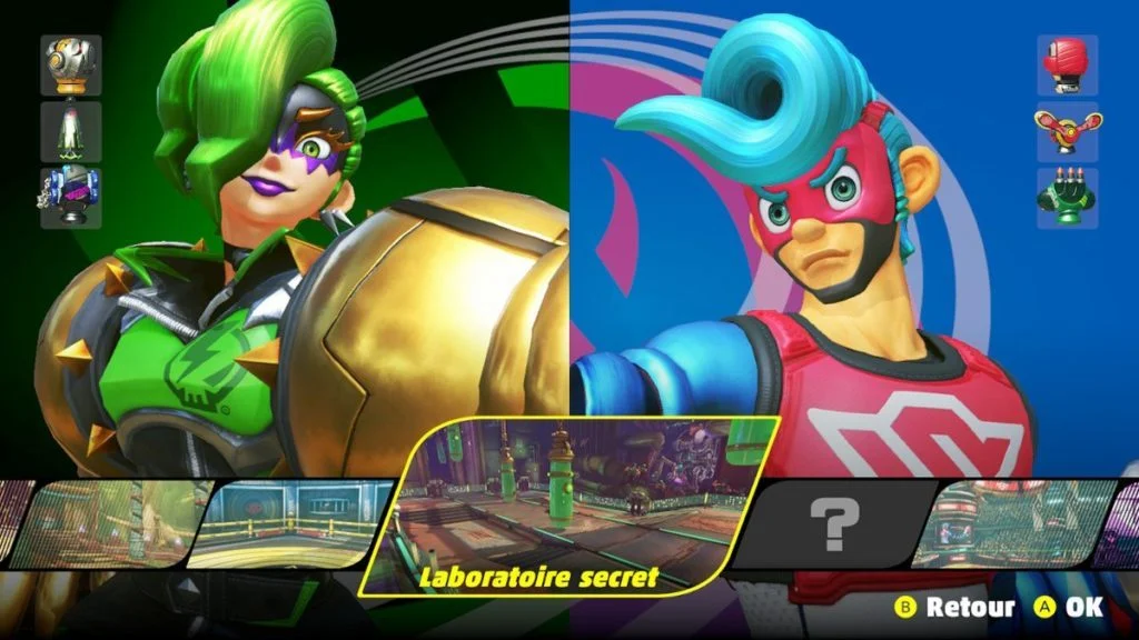 Personnage Dr Coyle ajouté dans la version 5 du jeu Arms sur Nintendo Switch