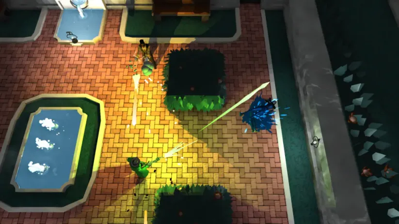 Jeu At Sundown sur Nintendo Switch : map des jardins