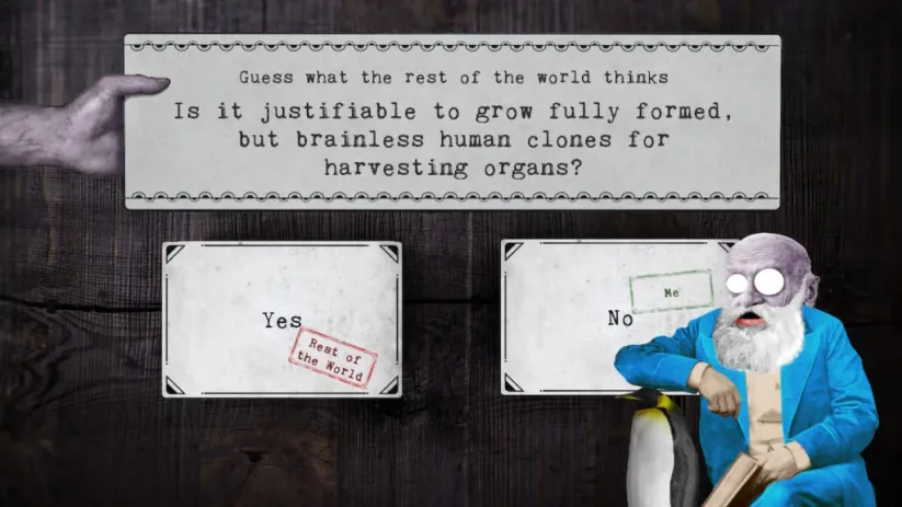 Certaines questions sont très orientées alors le jeu est interdit pour le jeune public