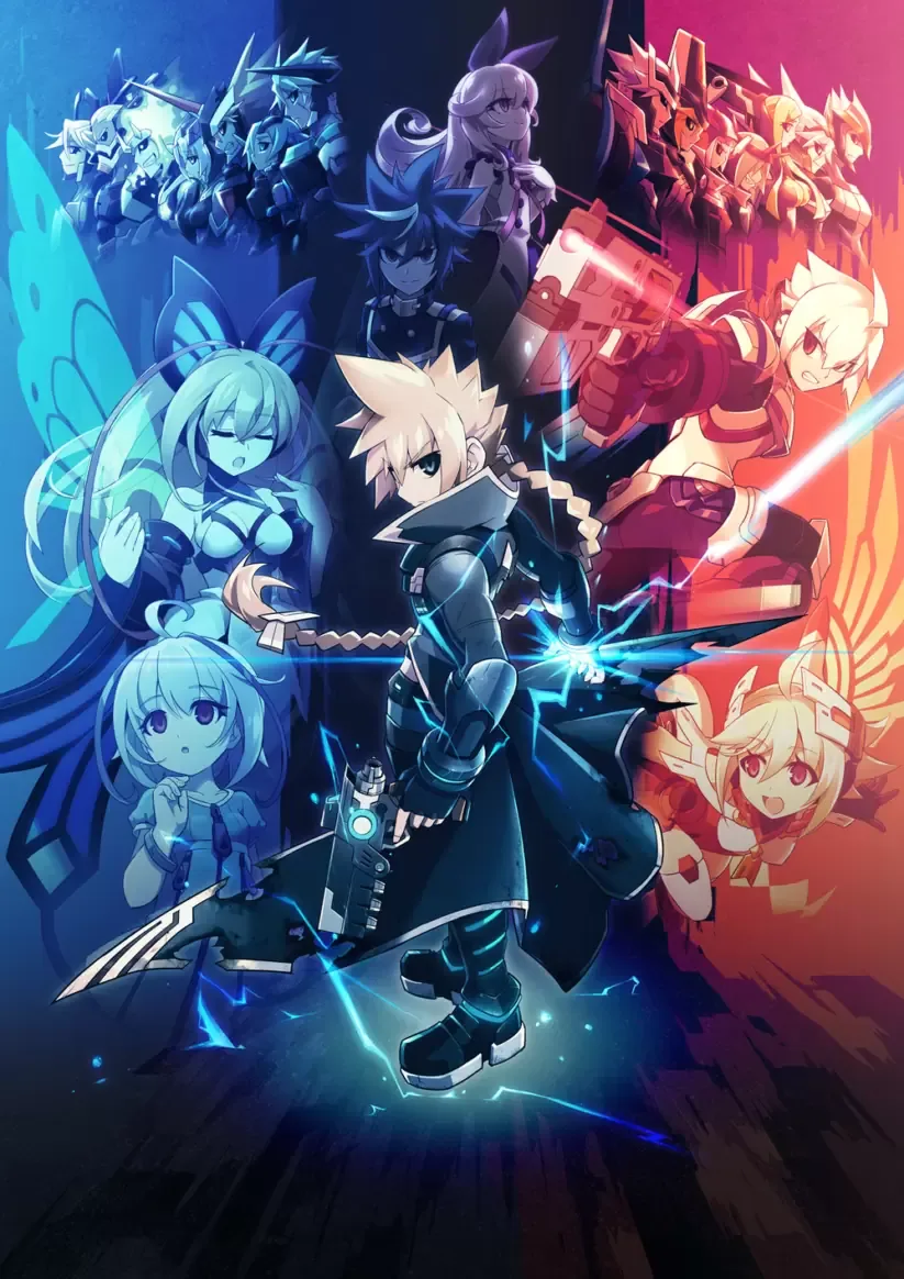 Artwork du jeu Azure Striker Gunvolt sur Nintendo Switch