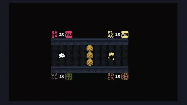 Screenshot de Baba is You, sur Nintendo Switch