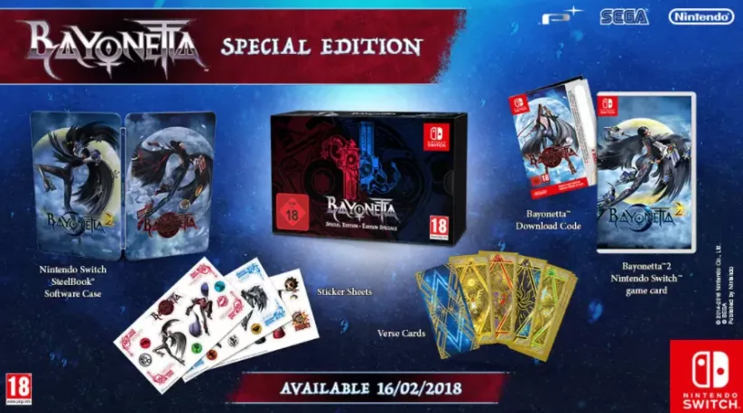 Image de l'édition spéciale de Bayonetta 1 & 2 sur Nintendo Switch