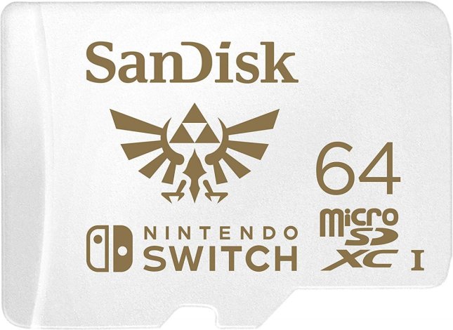 Cartes SanDisk microSDXC UHS-I Nintendo en réduction : Carte 64Go Zelda à 19€86 au lieu de 25€99 (24% de remise)