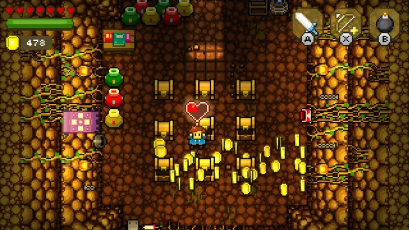 Jeu Blossom Tales sur Nintendo Switch : fouille dans les coffres