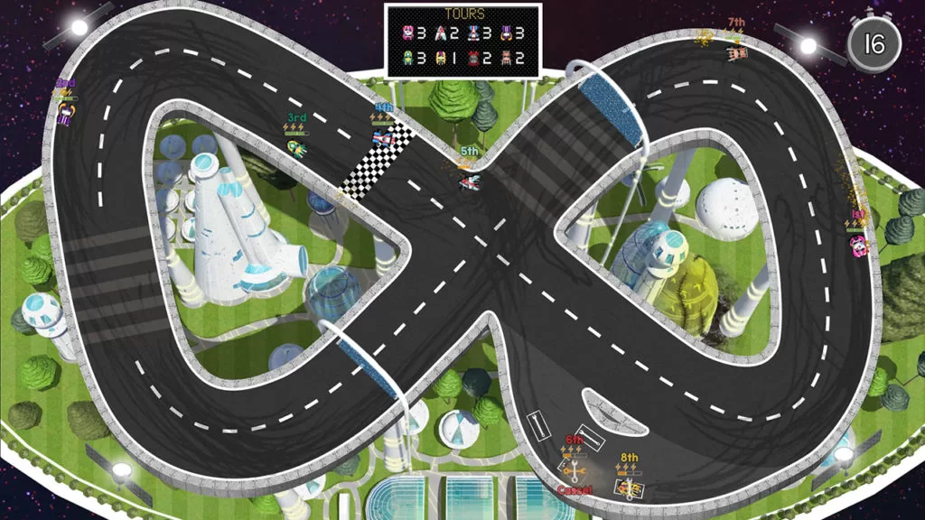 Jeu Brakes Are For Losers sur Nintendo Switch : Circuit en 8