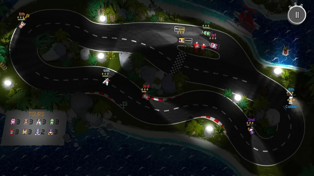 Jeu Brakes Are For Losers sur Nintendo Switch : Circuit de nuit