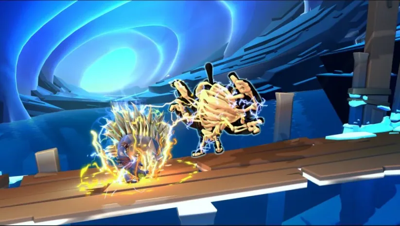 Screenshot de Brawlout sur Nintendo Switch : combo