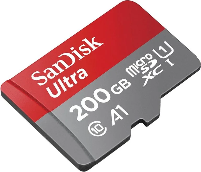 Carte mémoire microSDHC SanDisk Ultra 200Go compatible Nintendo Switch à 35€99