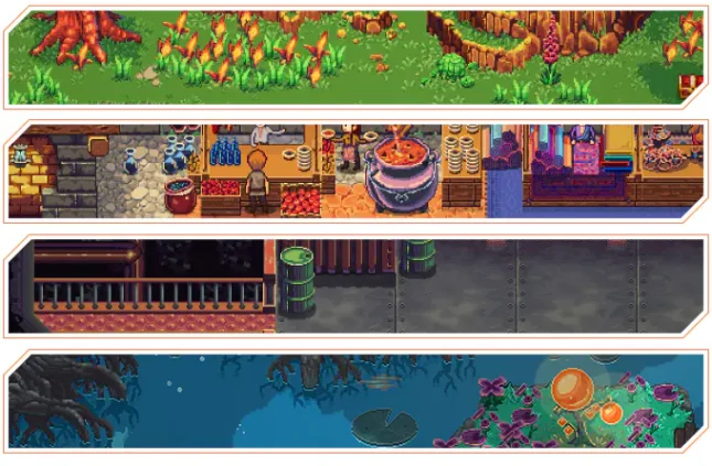 Chained Echoes sur Nintendo Switch : décors