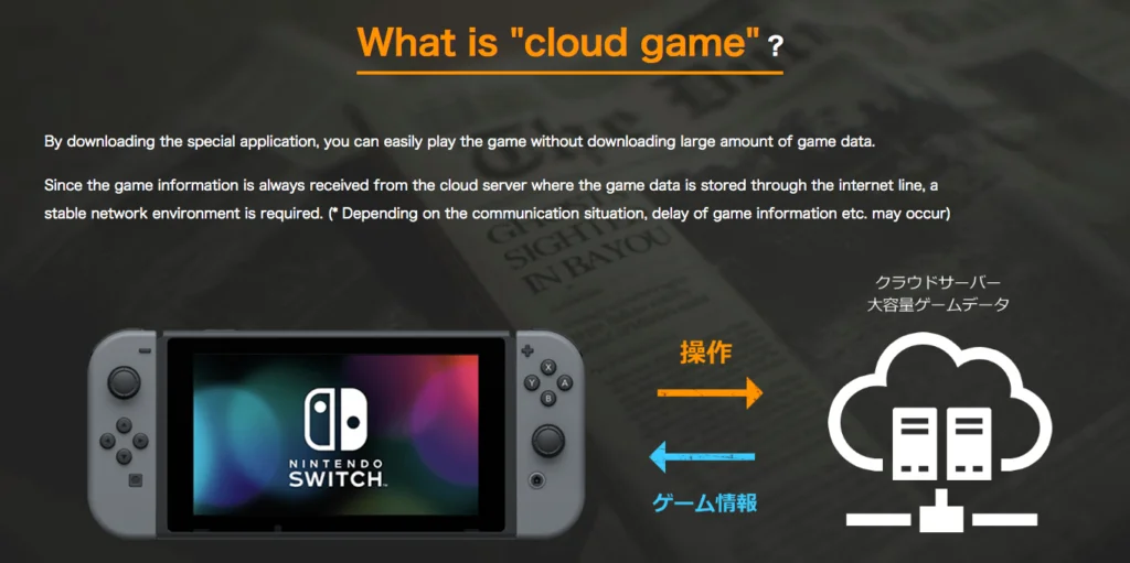 Explication du Cloud Gaming à venir sur Nintendo Switch avec Resident Evil 7 Biohazard Cloud Version