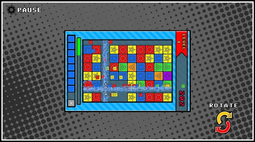 Jeu Collapsus sur Nintendo Switch : plateau de jeu horizontal