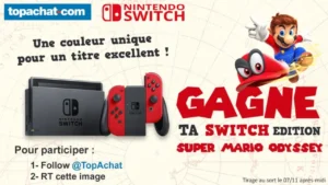 Concours : gagnez le bundle Nintendo Switch rouge avec Super Mario Odyssey