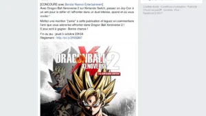 Concours : gagnez 5 jeux Dragon Ball Xenoverse 2