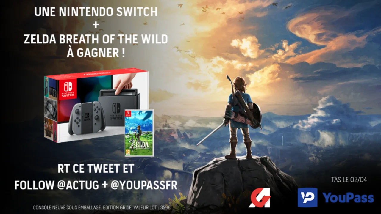 Concours : gagnez un pack Nintendo Switch + The Legend of Zelda : Breath of the Wild