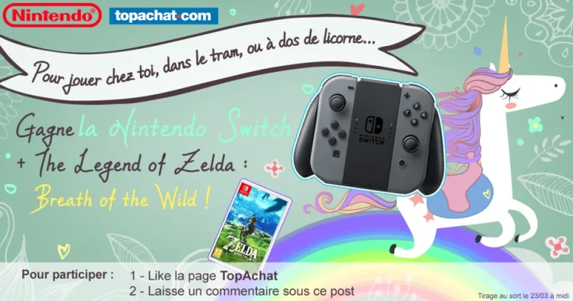 Concours : gagnez le pack Nintendo Switch + The Legend of Zelda : Breath of the Wild
