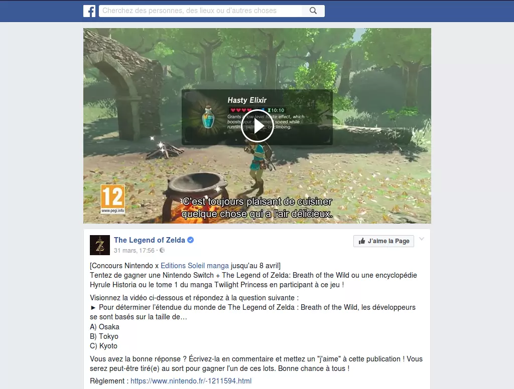 Concours : gagnez un pack Nintendo Switch + Zelda Breath of the Wild et des ouvrages Zelda