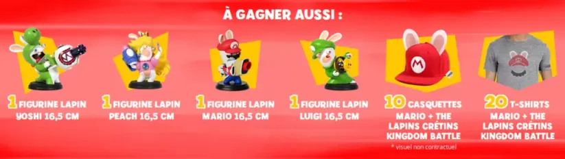 Concours Fnac Mario + The Lapins Crétins Kingdom Battle : lots secondaires