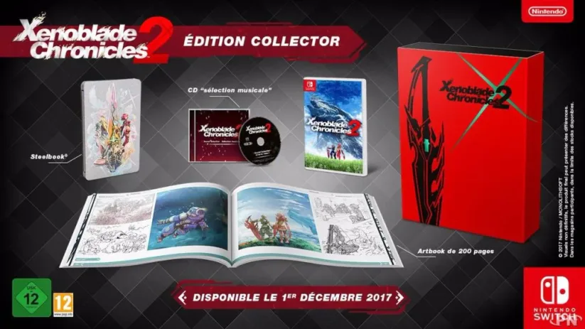 Collector Xenoblade Chronicles 2 sur Nintendo Switch : contenu du pack