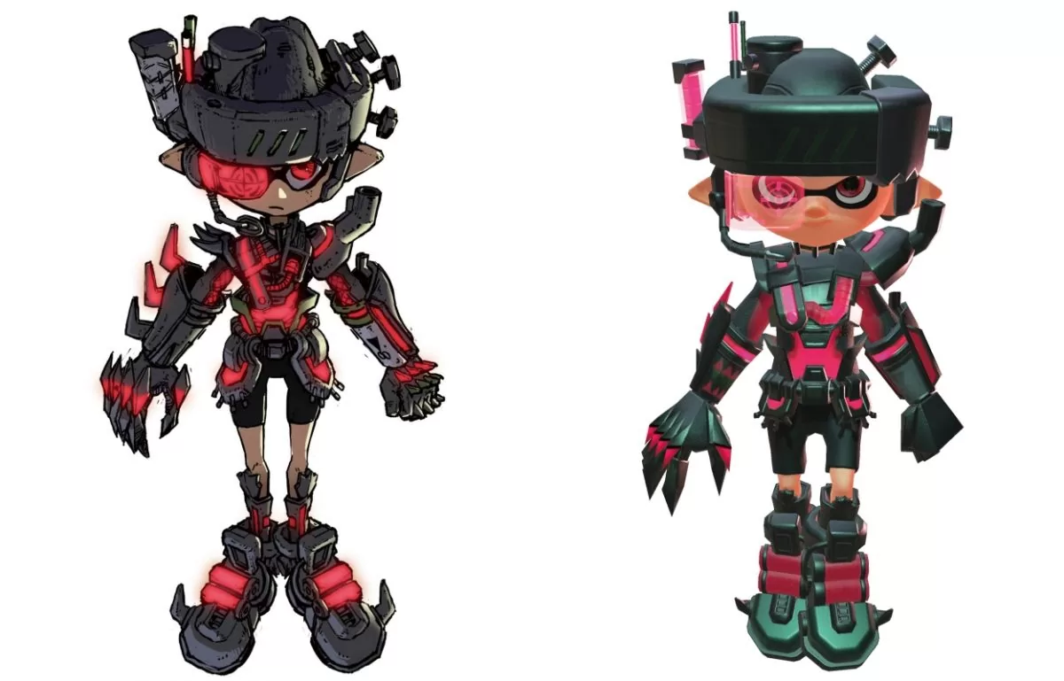 Vêtement Mecha Gear dans Splatoon 2 sur Nintendo Switch