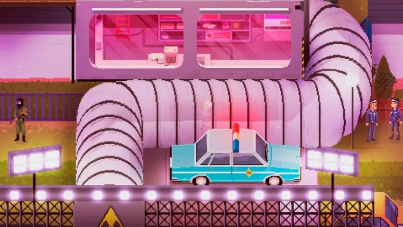 Jeu Crossing Souls sur Nintendo Switch : les policiers ne sont pas forcément vos amis