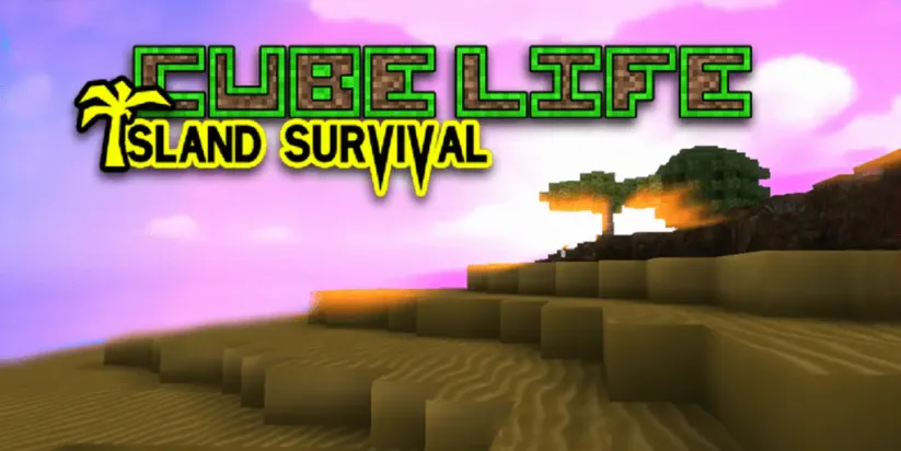 Jeu Cube Life : Island Survival 2018 sur Nintendo Switch : écran titre