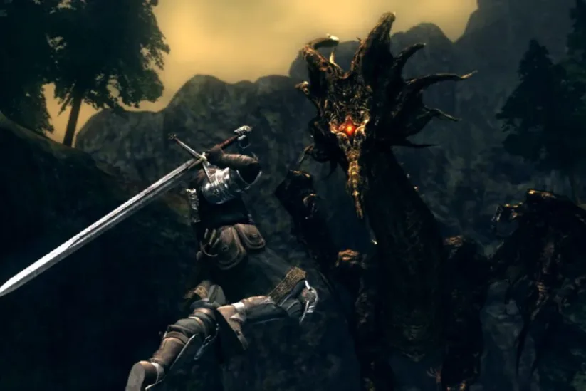 Jeu Dark Souls Remastered sur Nintendo Switch : phase de combat