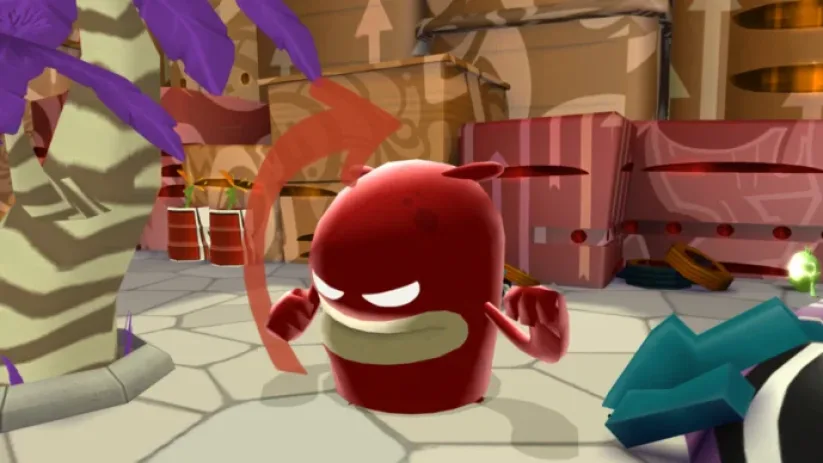 Jeu De Blob sur Nintendo Switch : Blob danse pour exprimer sa joie