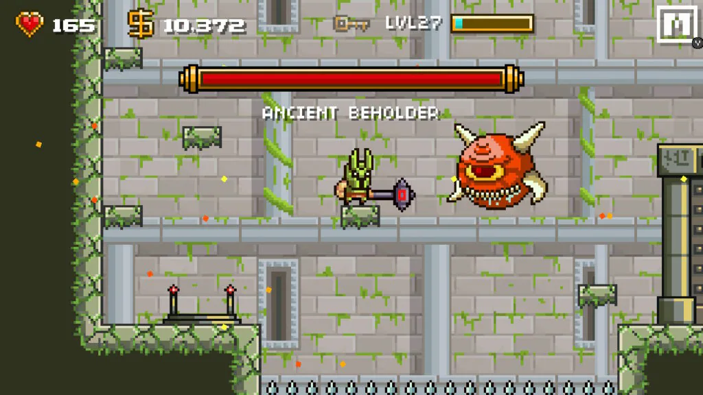 Jeu Devious Dungeon sur Nintendo Switch : rencontre avec un boss