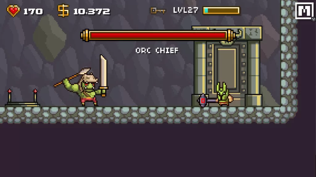 Jeu Devious Dungeon sur Nintendo Switch : Chef des Orcs