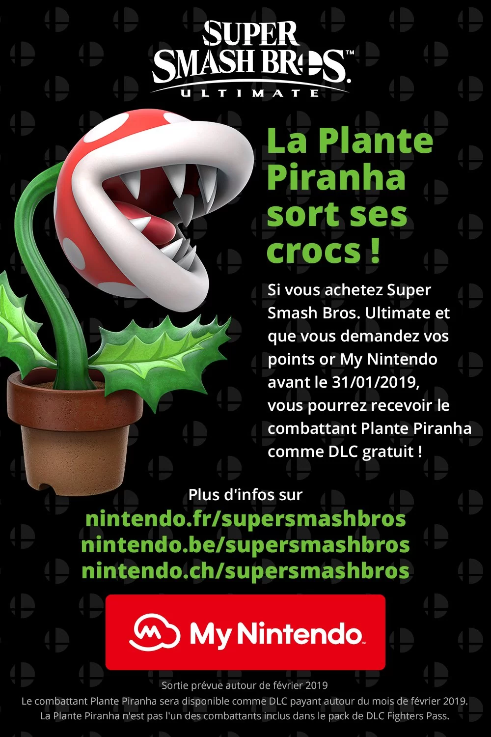 Super Smash Bros. Ultimate : plus qu&rsquo;une semaine pour obtenir gratuitement le DLC Plante Piranha
