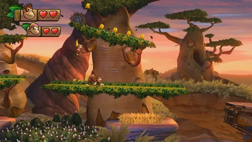 Jeu Donkey Kong Country Tropical Freeze sur Nintendo Switch : Donkey et Dixie