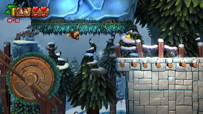 Jeu Donkey Kong Country Tropical Freeze sur Nintendo Switch : Ile gelée