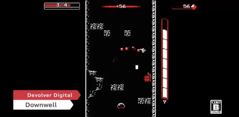Downwell lors du Nintendo Direct au 14/09/2018