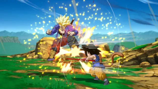 Son Gokû (Kakarot) enfant dans Dragon Ball FighterZ sur Nintendo Switch : screenshot 3