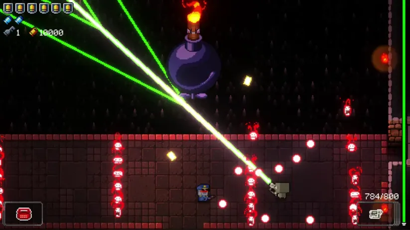 Jeu Enter The Gungeon sur Nintendo Switch : le jeu devient vite un bullet hell