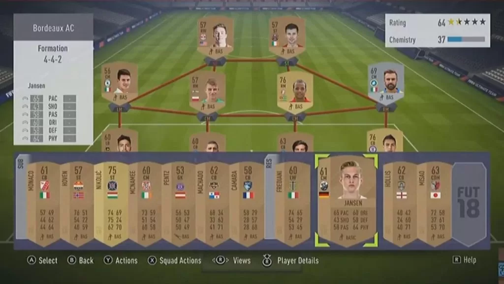 Fifa 18 sur Nintendo Switch : modes Ultimate Team et carrière