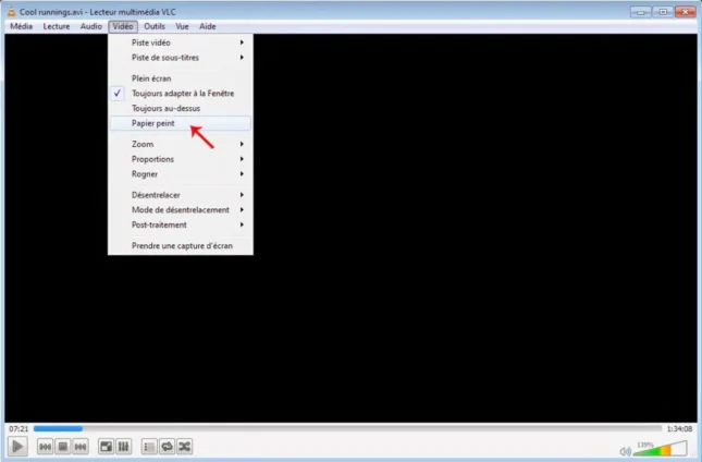 Vidéo en fond d'écran (papier peint)