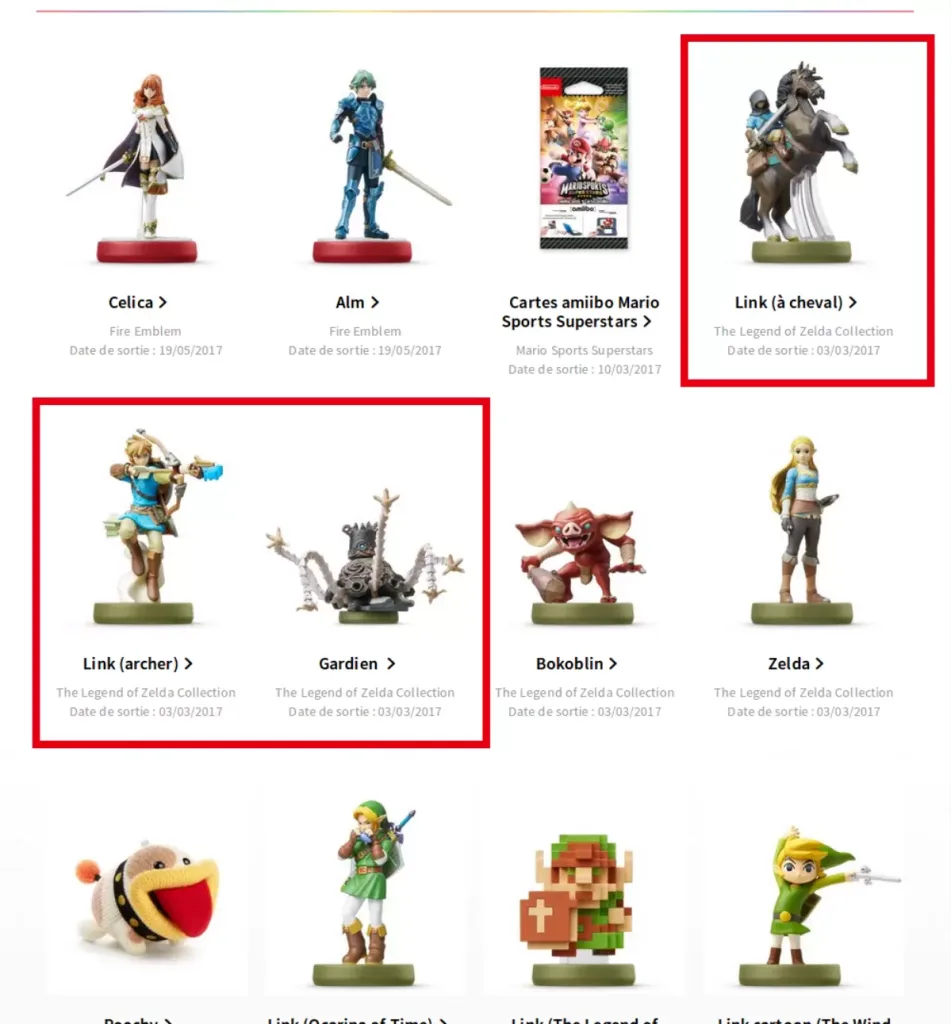 Fuite chez Nintendo France : 3 amiibos dévoilent la date de sortie de The Legend of Zelda : Breath of the Wild & la Switch