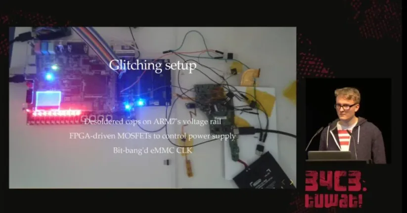 Image du Glitching Setup utilisé pour hacké la Nintendo Switch 